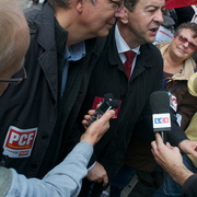 Pierre Laurent et Jean-Luc Mélenchon