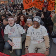 Non à la guerre en IRAK, manifestation à PARIS