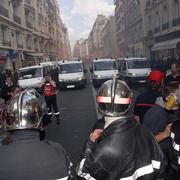 Manifestation contre la privatisation des services publics à Paris