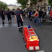Manifestation contre la privatisation des services publics à Paris