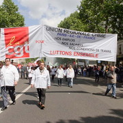 Manifestation à Paris pour la sauvegarde du régime de retraite