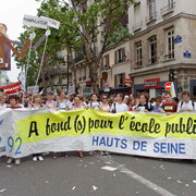Manifestation à Paris pour la sauvegarde du régime retraite