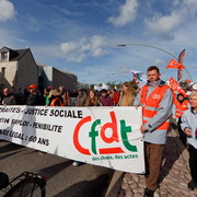 Contre la réforme des retraites à CHERBOURG