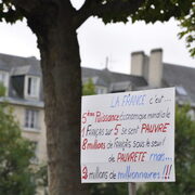 Caen, pancarte richesses de la France