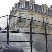 Caen, 18 novembre, barrières anti-émeute
