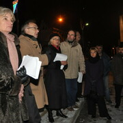 Rassemblement pour un moratoire sur l'utilisation du Taser à Colombes (1er décembre 2010)