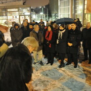 Rassemblement pour un moratoire sur l'utilisation du Taser à Colombes (1er décembre 2010)
