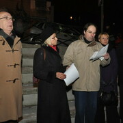Rassemblement pour un moratoire sur l'utilisation du Taser à Colombes (1er décembre 2010)