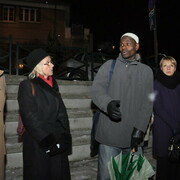 Rassemblement pour un moratoire sur l'utilisation du Taser à Colombes (1er décembre 2010)