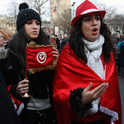 Manif Tunisie à Paris 15/01/2011