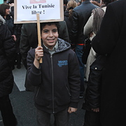 Manif Tunisie à Paris 15/01/2011