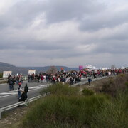 Arrivée des manifestants Gaz de schistes