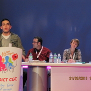 vice président de l'UNEF au congrès de l'ugict cgt à vichy 2011
