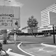 Manif antiG8 le Havre 21 mai 2011, action déboulonneur