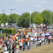 Manif antiG8 le Havre 21 mai 2011, cortège partant de la gare