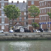 Manif antiG8 le Havre 21 mai 2011, dispositif policier sur les quais