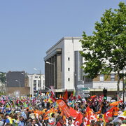 Manif antiG8 le Havre 21 mai 2011, rassemblement devant la gare