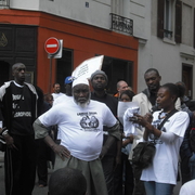 Le père et la soeur de Lamine