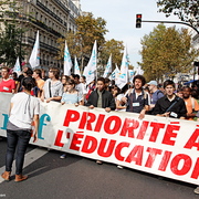 Manifestation des enseignants du public et du privé à Paris - 27 septembre 2011
