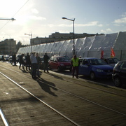 Blocage du centre-ville de Rouen le 26/01/2012
