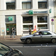 Blocage du centre-ville de Rouen le 26/01/2012