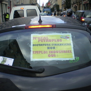 Blocage du centre-ville de Rouen le 26/01/2012