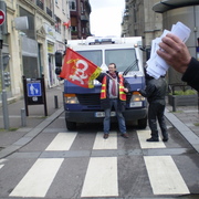 Blocage du centre-ville de Rouen le 26/01/2012