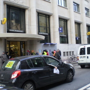 Blocage du centre-ville de Rouen le 26/01/2012