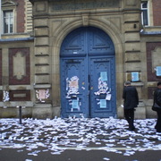 Blocage du centre-ville de Rouen le 26/01/2012