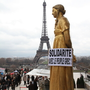 Manif de soutien au peuple grec du Trocadéro à l'Assemblée nationale