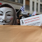 Manif de soutien au peuple grec du Trocadéro à l'Assemblée nationale