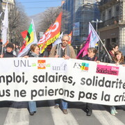 GRENOBLE- Manifestation européenne contre l'austérité