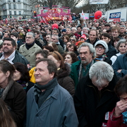 sur la place de la Bastille