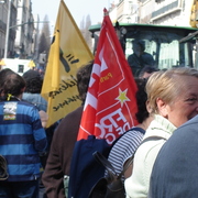 Manifestation contre l'Ayrault port ND des Landes