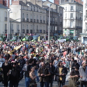 Manifestation contre l'Ayrault port ND des Landes