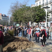 Manifestation contre l'Ayrault port ND des Landes