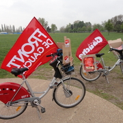 Les vélos lyonnais aux couleurs du FDG !