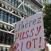 Rassemblement pour les Pussy Riots