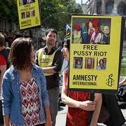 Rassemblement pour les Pussy Riots