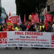 15 septembre 2012 manifestation à Rennes contre les licenciements à PSA