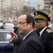François Hollande et le Préfet de l'Isère