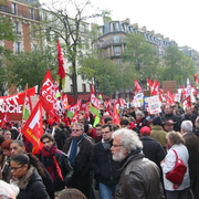 Manifestants.