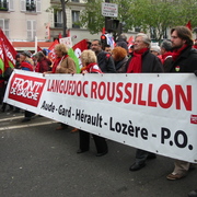 Banderole du Languedoc Roussillon.