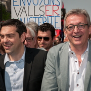 Alexis Tsipras et Pierre Laurent