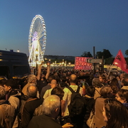 La nasse du pont Concorde Ã  23h