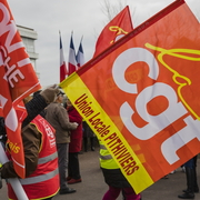 Manifestation syndicale à Pithiviers (Loiret)