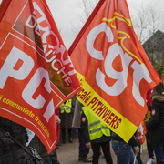 Manifestation syndicale à Pithiviers (Loiret)
