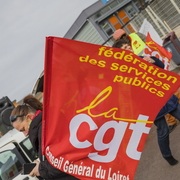 Manifestation syndicale à Pithiviers (Loiret)
