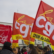 Manifestation syndicale à Pithiviers (Loiret)