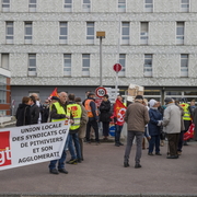 Manifestation syndicale à Pithiviers (Loiret)